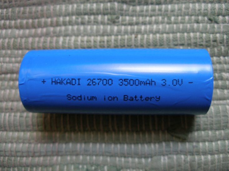 Natrium Ionen Akku 3500 mAh *Neu* - zum Schließen ins Bild klicken