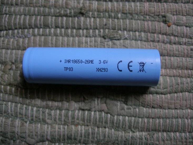 Tenpower INR18650-26ME 2600 mAh - zum Schließen ins Bild klicken